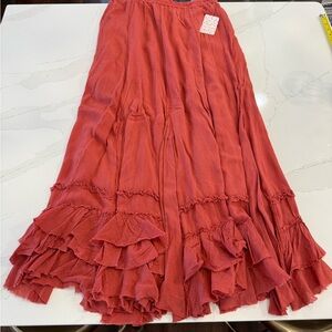 Free People Ruffled Skirt